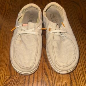 Hey Dude Men's Off-White Slip-On Loafers